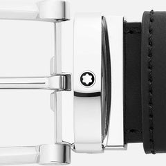 MONTBLANC CINTURA CLASSIC LINE REVERSIBILE NERO/BLU 128784