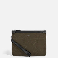 MONTBLANC POCHETTE JACQUARD 4810 MOTIVO KHAKI 220262