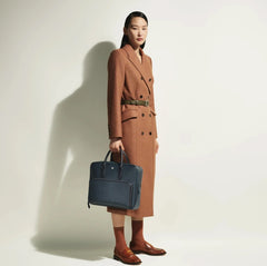 MONTBLANC BORSA PORTADOCUMANTI MEDIA SARTORIAL TWEED BLU 220332