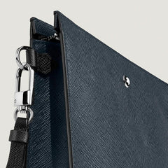 MONTBLANC POCHETTE SARTORIAL TWEED BLUE 220428