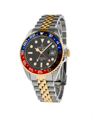 OROLOGIO UOMO SUB 10 ATM GMT SWISS MVT 40 MM JUBILE BICOLORE