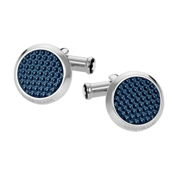 MONTBLANC GEMELLI MEISTERSTUCK CON INSERTI IN LACCA CON MOTIVO ESAGONALE 112904