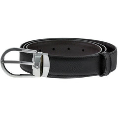 MONTBLANC CINTURA REVERSIBILE NERO/MARRONE REGOLABILE 113834