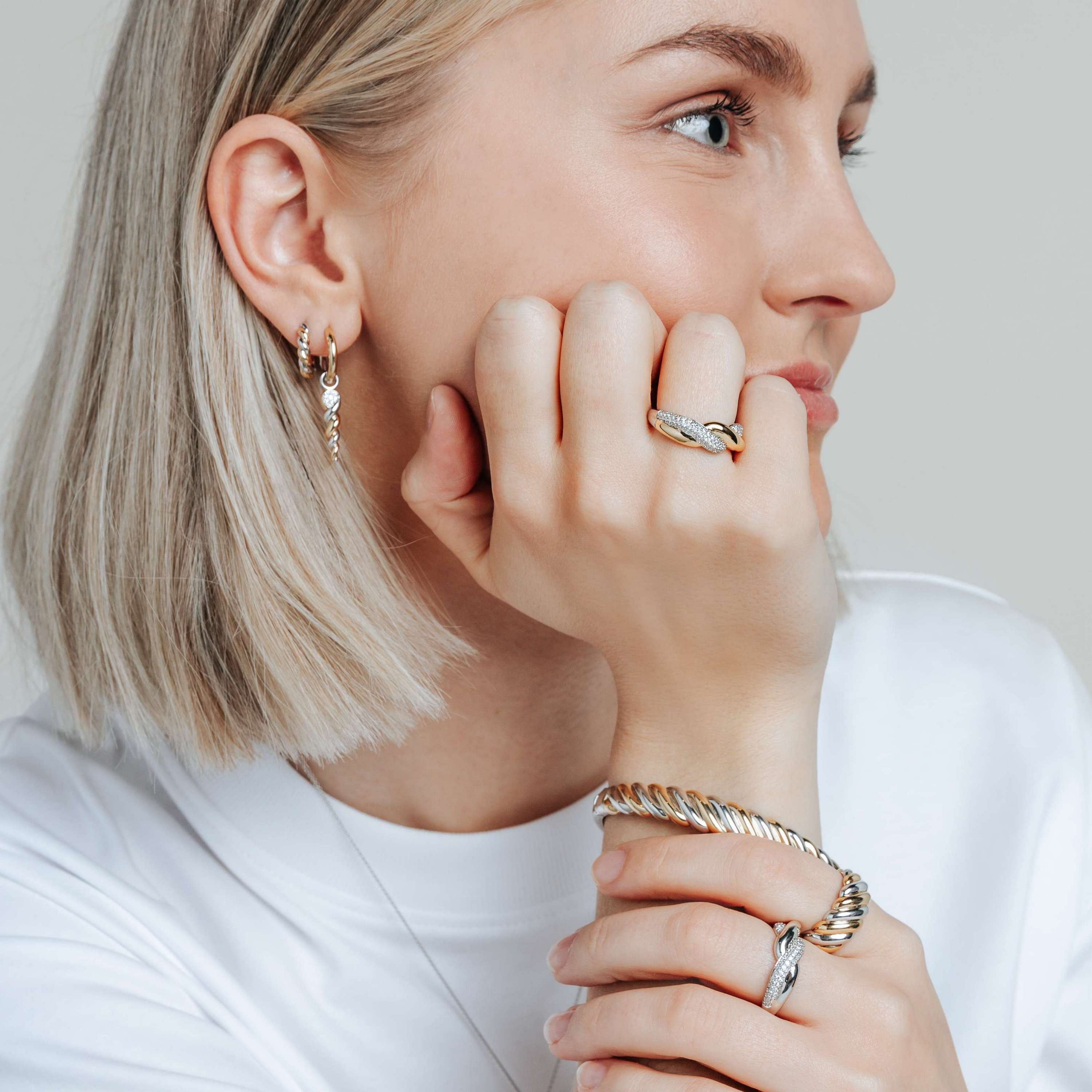 TI SENTO - Anello Bicolore