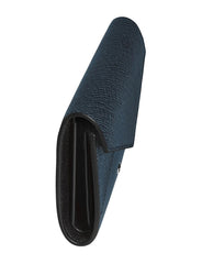 MONTBLANC PORTAFOGLIO DONNA 6 SCOMPARTI TRIO TWEED BLU SARTORIAL 220341