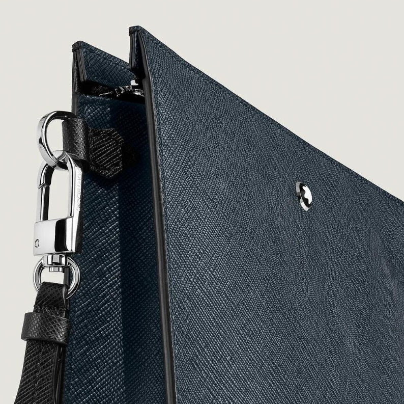MONTBLANC POCHETTE SARTORIAL TWEED BLUE 220428