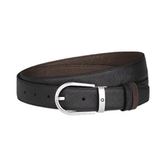 MONTBLANC CINTURA SARTORIAL REVERSIBILE NERO/MARRONE 222139