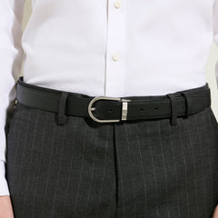 MONTBLANC CINTURA SARTORIAL REVERSIBILE NERO/MARRONE 222139