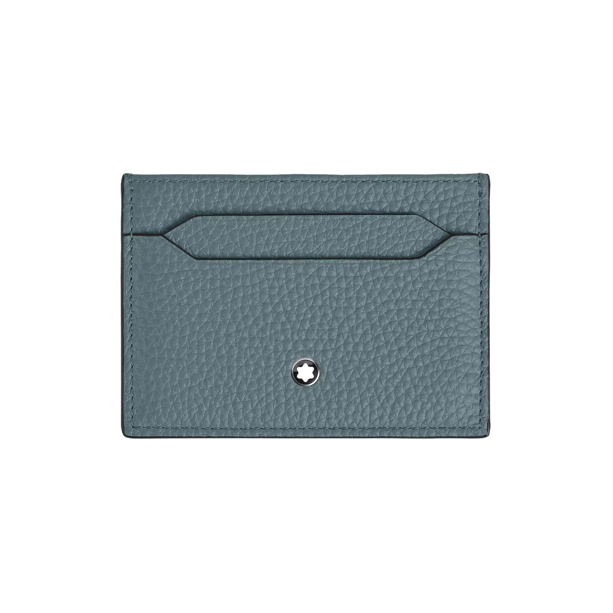 MONTBLANC PORTACARTE 5 SCOMPARTI PELLE CON GRANA BLU GHIACCIO 223033