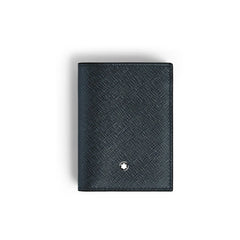 MONTBLANC PORTAFOGLIO MINI 4 SCOMPARTI TWEED BLU SARTORIAL 220382