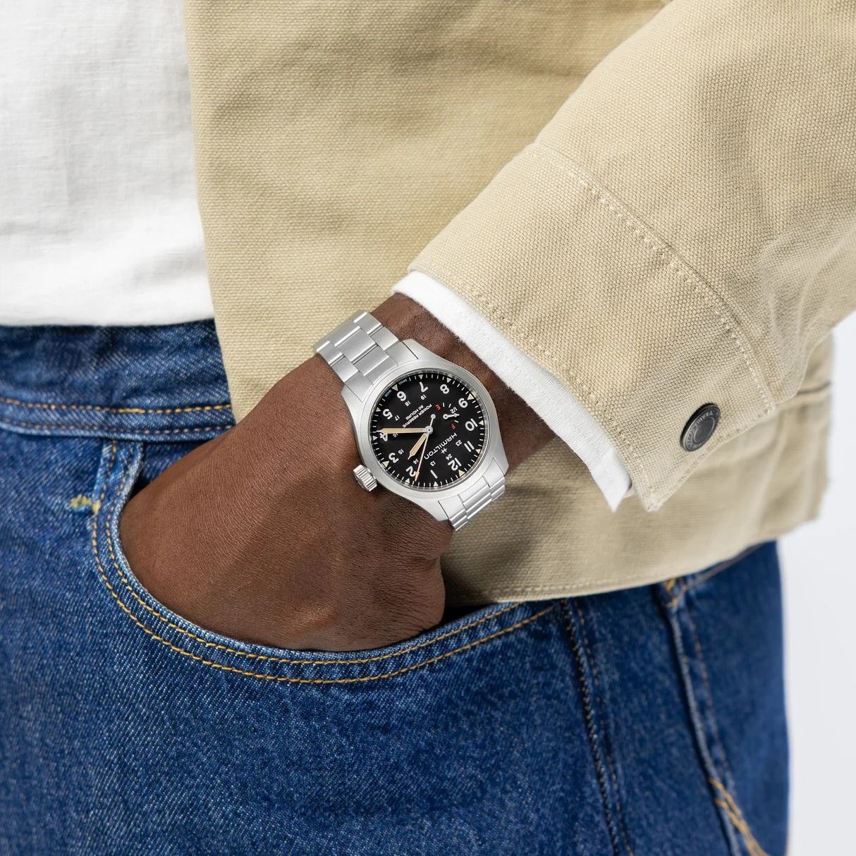 HAMILTON - Khaki Field Mechanical Power Reserve