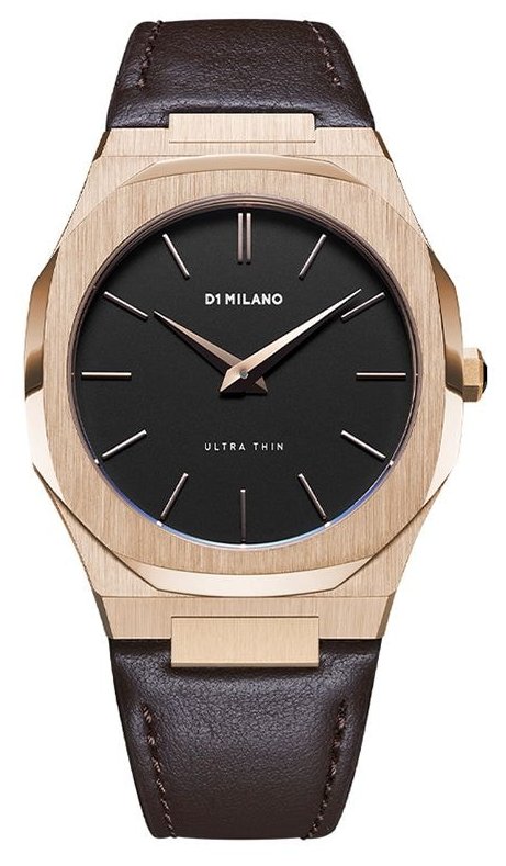 D1MILANO | Ultra Thin Leather 40mm-Rose Gold